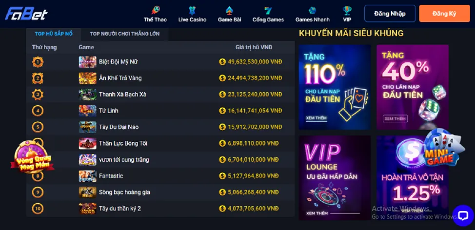 Chương trình VIP độc quyền của 888clb